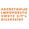 Trend Orange 4" Casual Uppercase Ready Letters®, 6 Pack